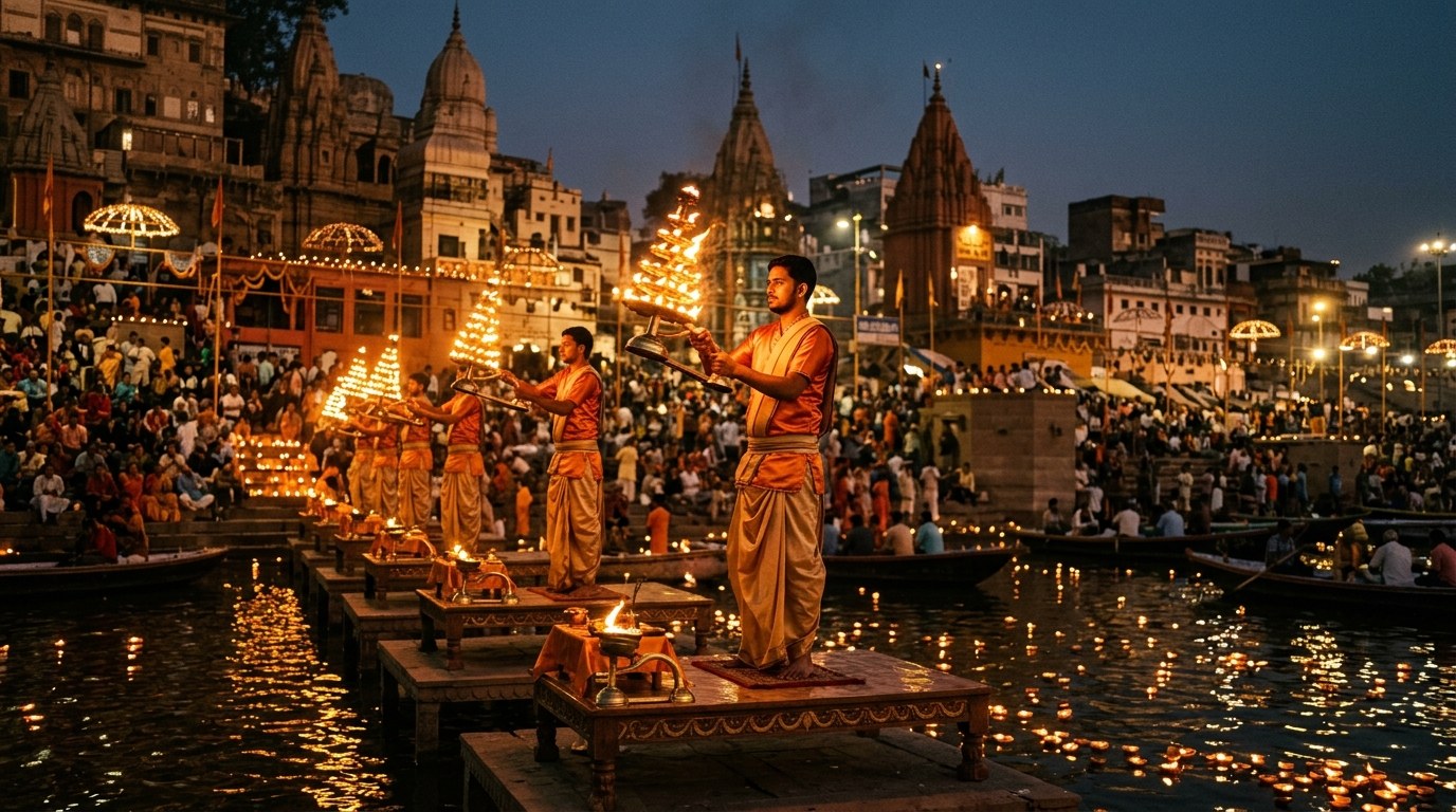 Spiritual Varanasi: A Guide to the Ancient Ghats, Ganga Aarti & Silk Weaving