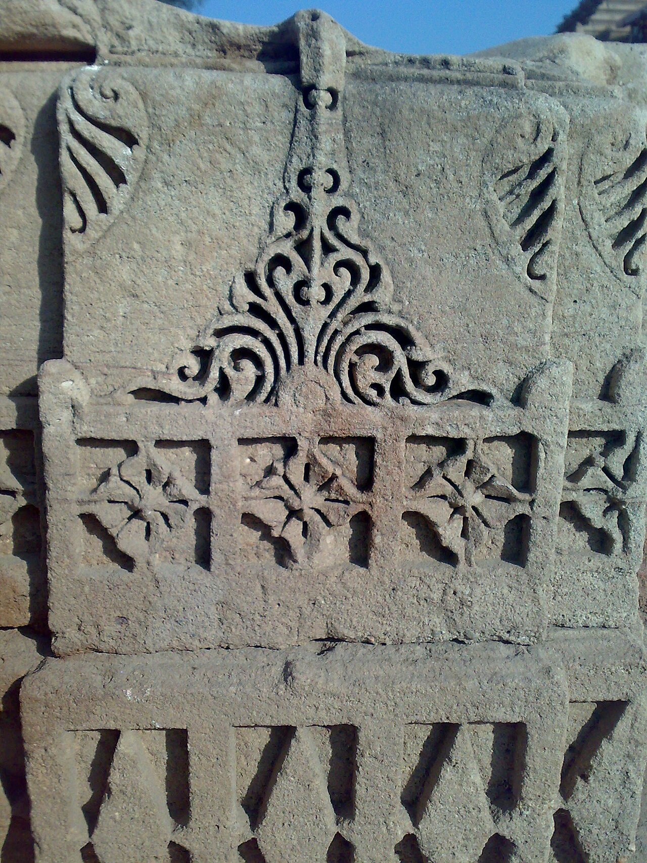 Intricate Stone Carvings of Historic Adalaj Stepwell near Ahmedabad