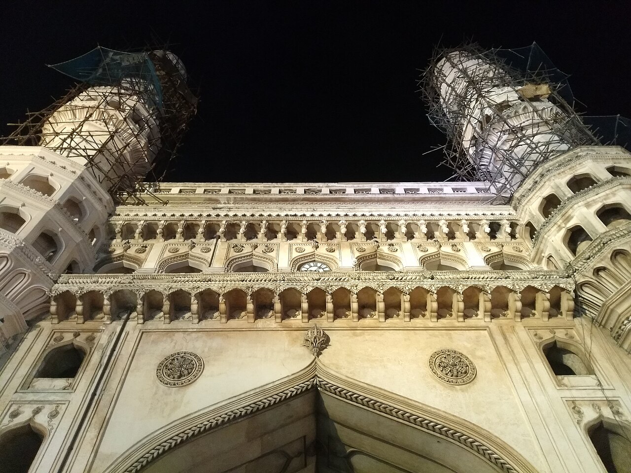 Historic 16th-Century Charminar Monument in Old Hyderabad Historic 16th-Century Charminar Monument in Old Hyderabad