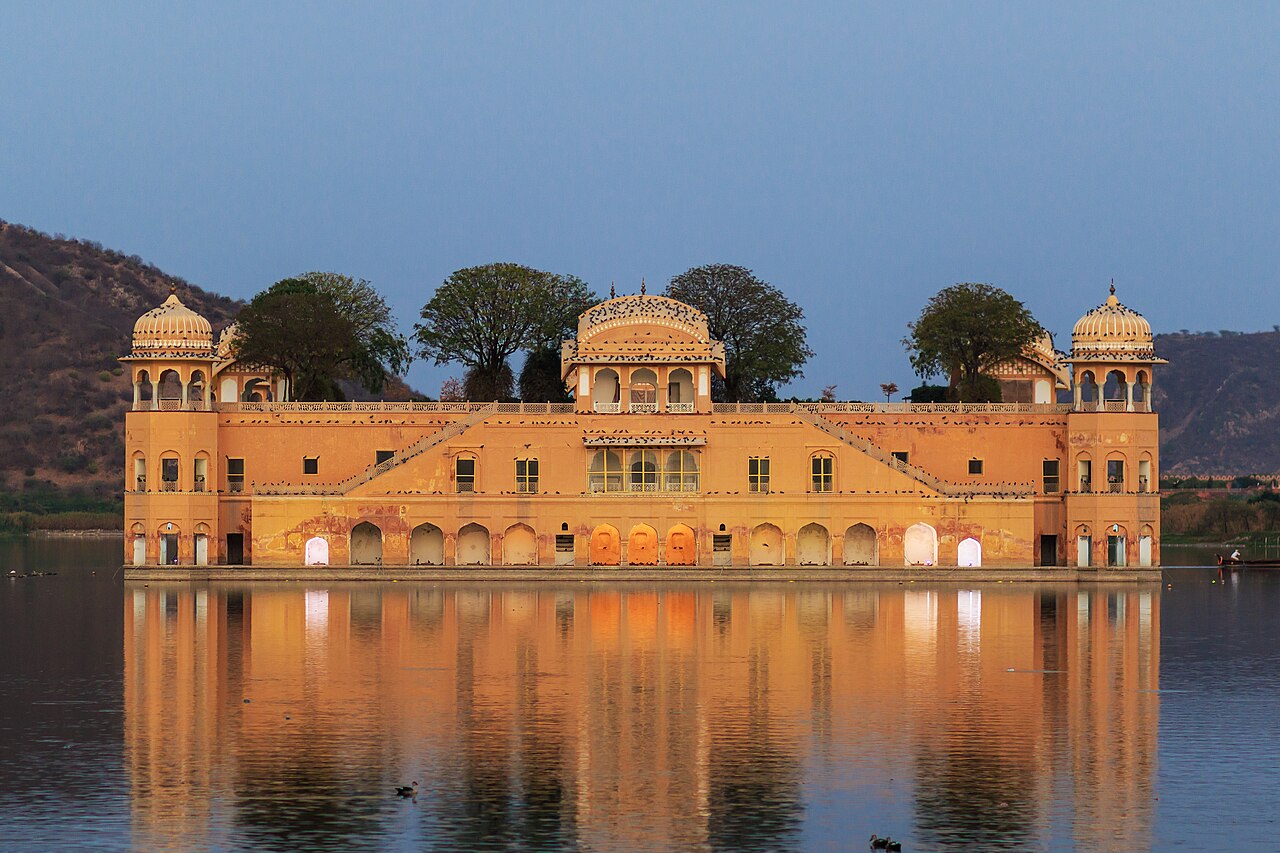 Jal Mahal Palace floating on Man Sagar Lake Jaipur